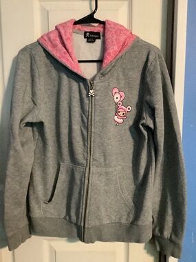 Tokidoki Hooded sweater Gray and Pink Size L